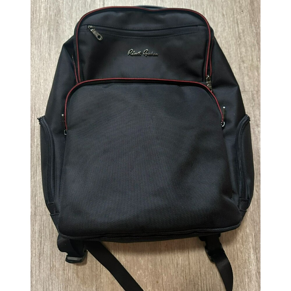 Robert Graham Backpack Black Laptop Travel Work Bag